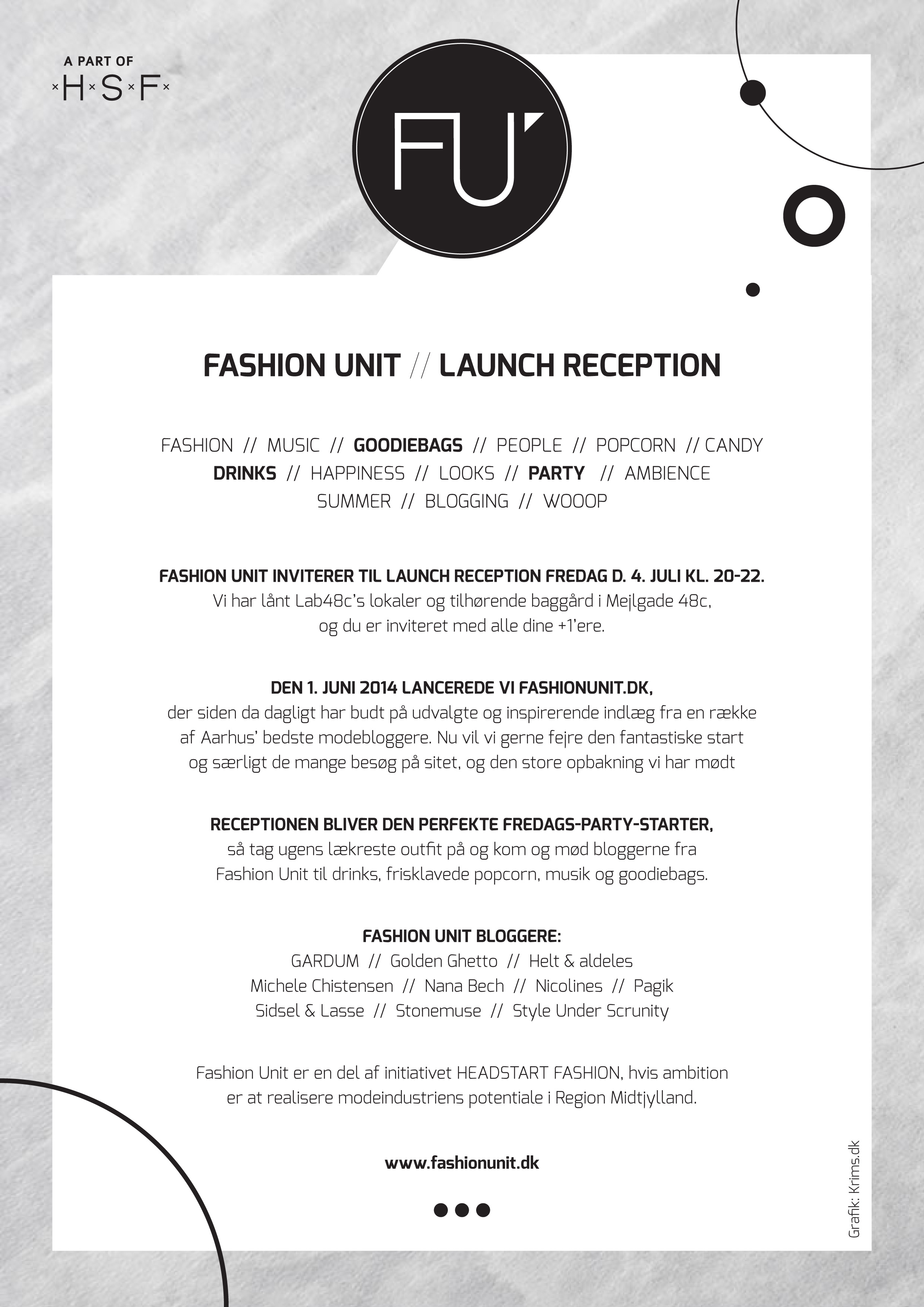 Invitation Fashion Unit Reception
